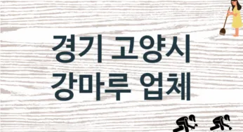 경기 고양시 강마루 업체 추천 TOP 2, 판매 견적 시공업체