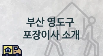 영도구 포장이사 추천, 서비스별 이사 견적과 일정
