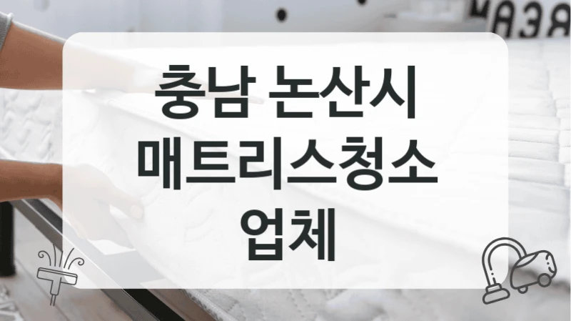 충남 논산시
매트리스청소 업체